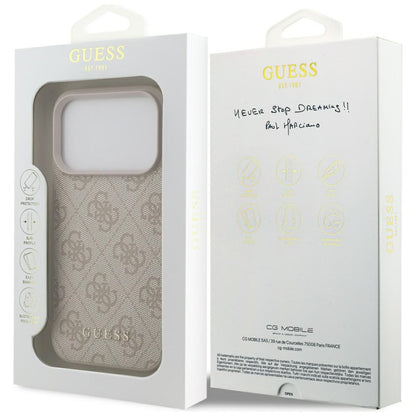 Custodia per Apple iPhone 17 Pro, Guess, 4G Classic, Rosa