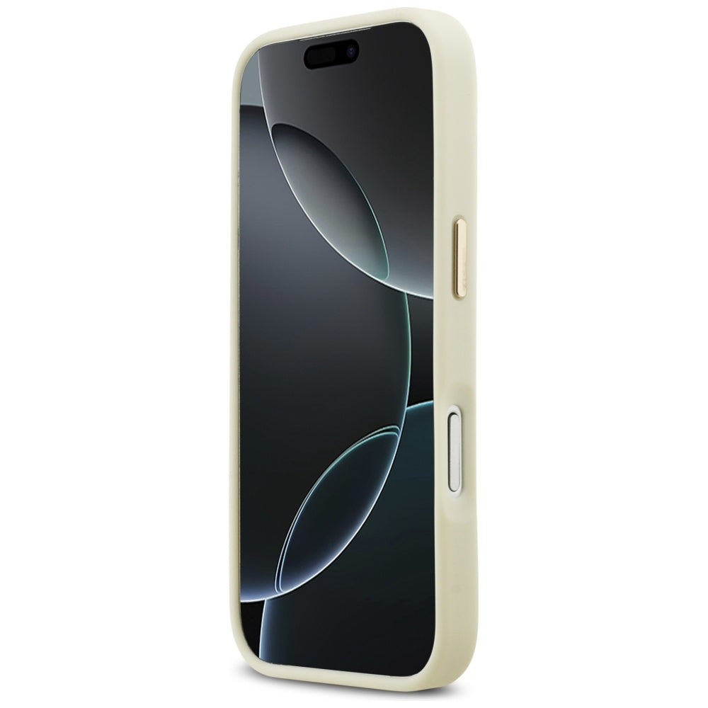 Custodia per Apple iPhone 17 Pro, Karl Lagerfeld, Script Logo, Beige