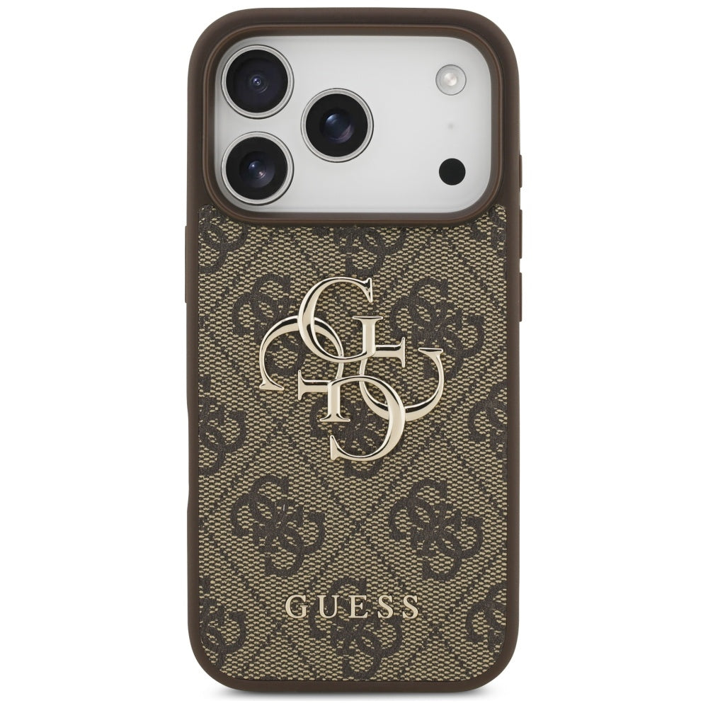 Custodia per Apple iPhone 17 Pro Max, Guess, 4G Big Logo, Marrone