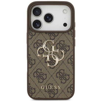 Custodia per Apple iPhone 17 Pro Max, Guess, 4G Big Logo, Marrone