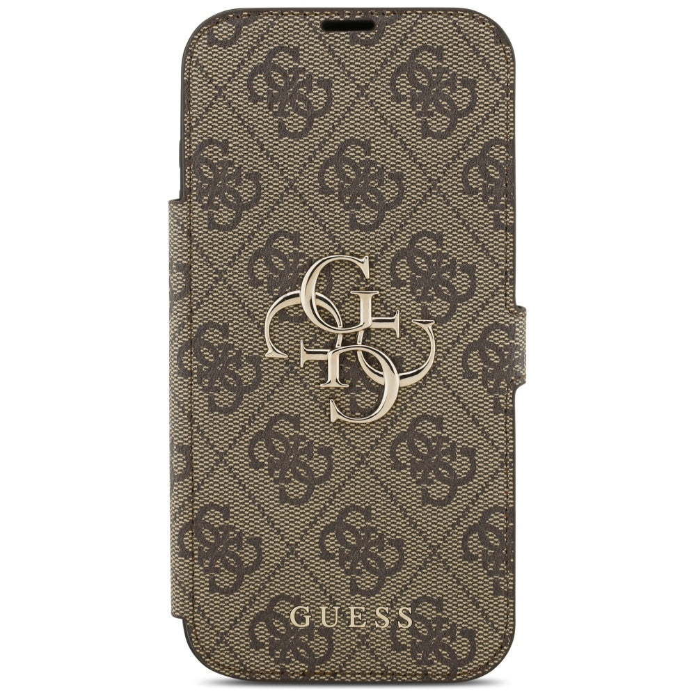 Custodia per Apple iPhone 17 Pro Max, Guess, 4G Metal Logo, Marrone