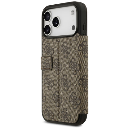 Custodia per Apple iPhone 17 Pro Max, Guess, 4G Metal Logo, Marrone