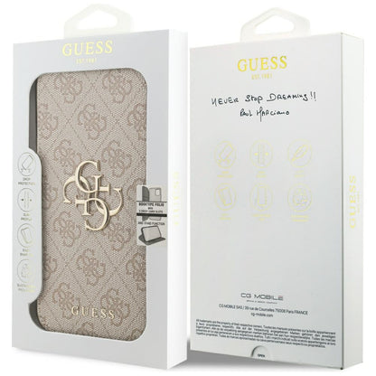 Custodia per Apple iPhone 17 Pro Max, Guess, 4G Metal Logo, Rosa