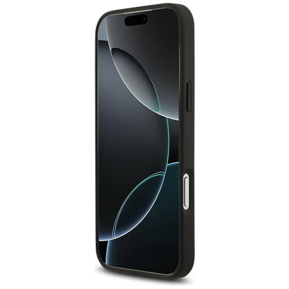 Custodia per Apple iPhone 17 Pro Max, Guess, 4G Ring Stand, Nera