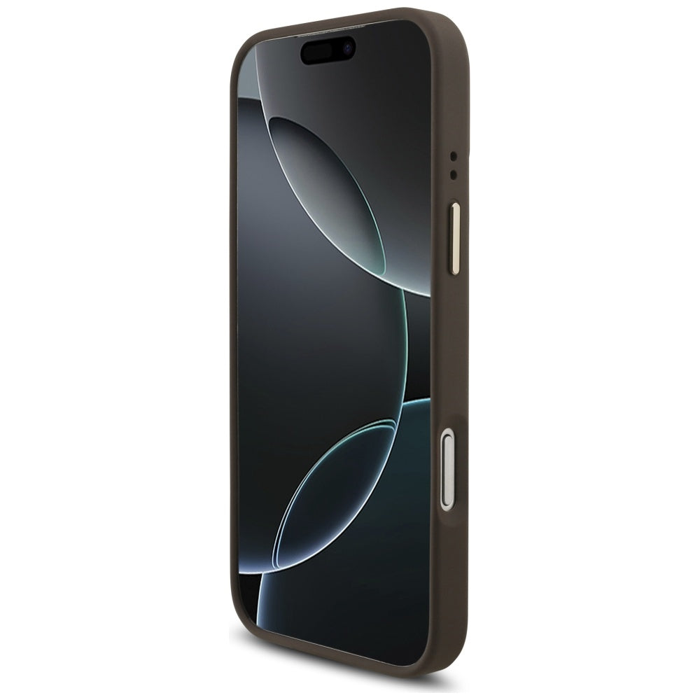 Custodia per Apple iPhone 17 Pro Max, Guess, Big 4G Classic Logo with Big Strap, Marrone