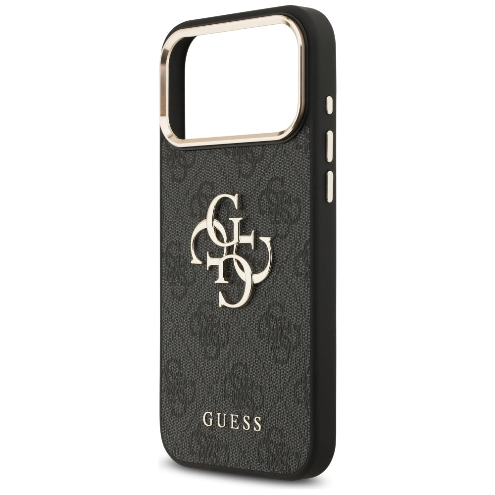 Custodia per Apple iPhone 17 Pro Max, Guess, Big 4G Logo Classic, Nera Dorata