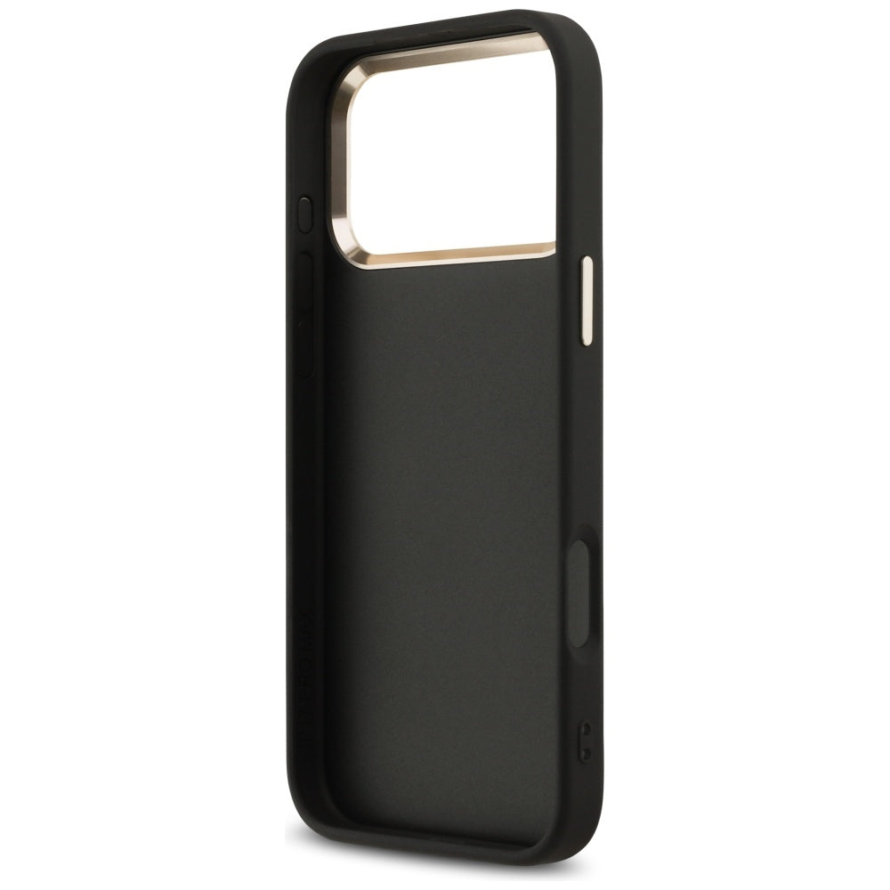 Custodia per Apple iPhone 17 Pro Max, Guess, Big 4G Logo Classic, Nera Dorata