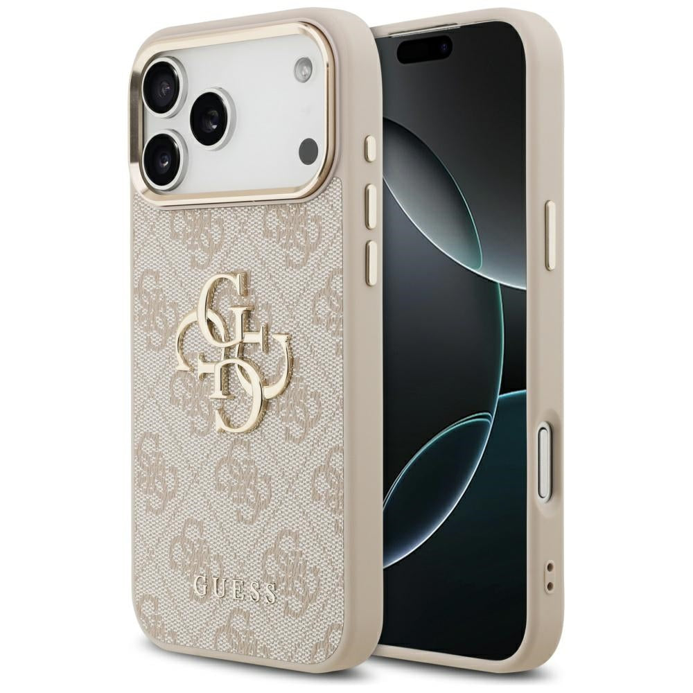 Custodia per Apple iPhone 17 Pro Max, Guess, Big 4G Logo Classic, Rosa Dorato