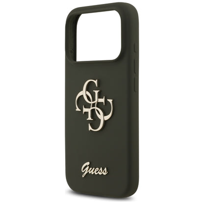 Custodia per Apple iPhone 17 Pro Max, Guess, Big 4G Script, Kaki