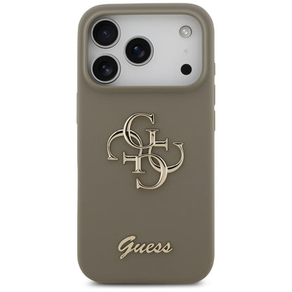 Custodia per Apple iPhone 17 Pro Max, Guess, Big 4G Script, Marrone