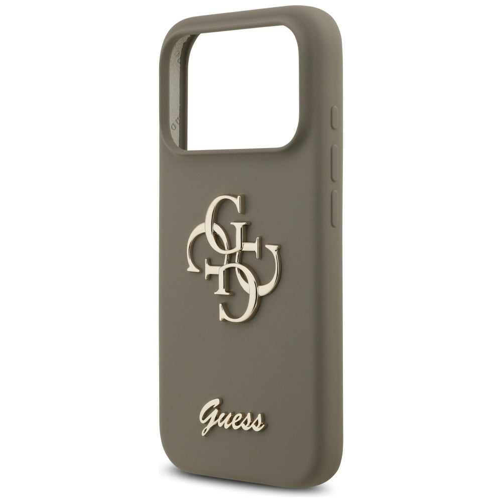Custodia per Apple iPhone 17 Pro Max, Guess, Big 4G Script, Marrone