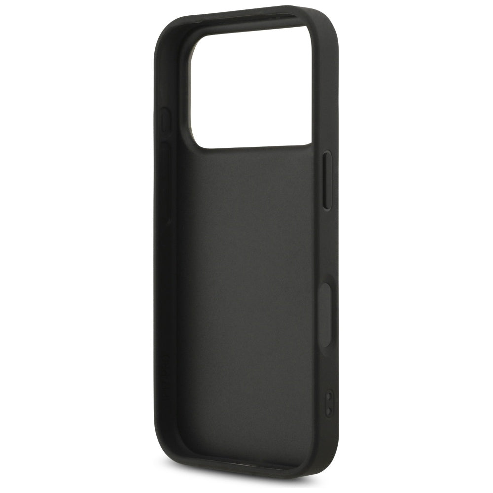 Custodia per Apple iPhone 17 Pro Max, Guess, Fixed Glitter Big 4G, Nera