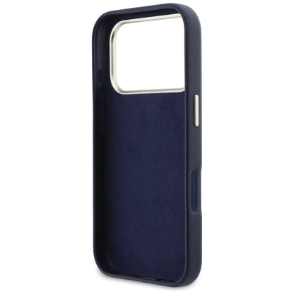 Custodia per Apple iPhone 17 Pro Max, Guess, Resin Logo, Blu