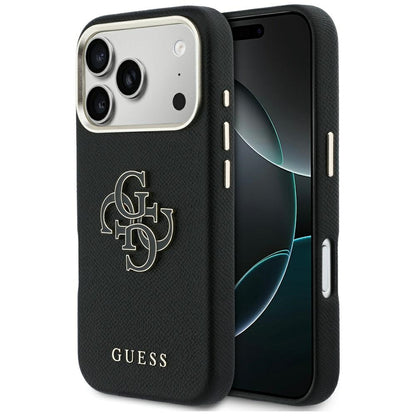 Custodia per Apple iPhone 17 Pro Max, Guess, Resin Logo, Nera