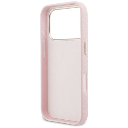 Custodia per Apple iPhone 17 Pro Max, Guess, Resin Logo, Rosa