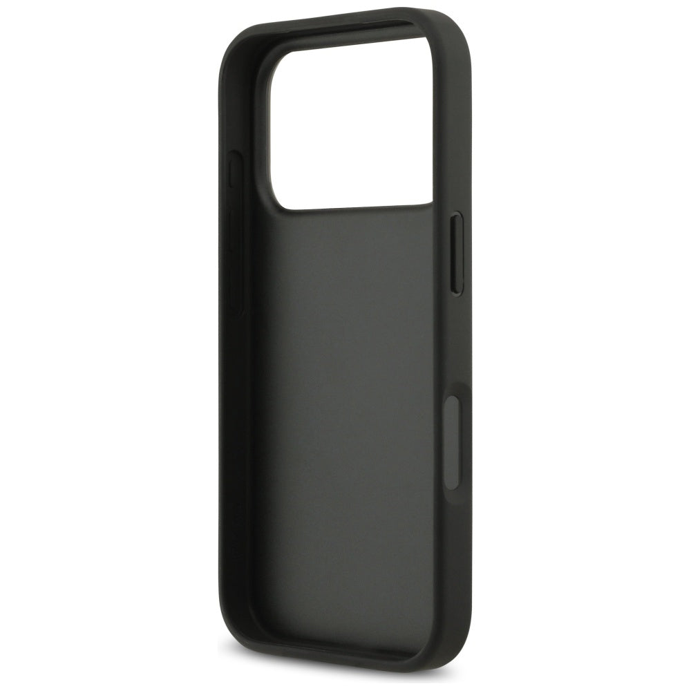 Case for Apple iPhone 17 Pro Max, Guess, Rhinestone Triangle Logo, Black