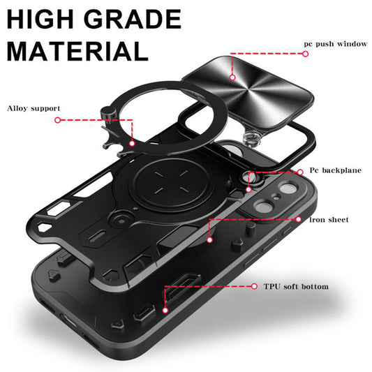 Custodia per Apple iPhone 17 Pro Max, Techsuit, CamGuard Pro, Blu