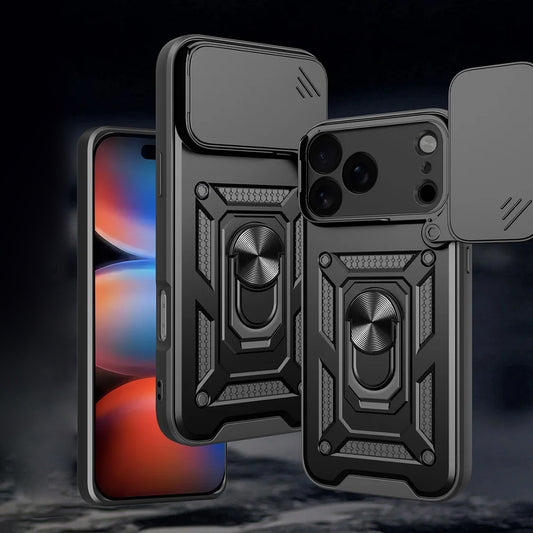 Custodia per Apple iPhone 17 Pro Max, Techsuit, CamShield, Nera