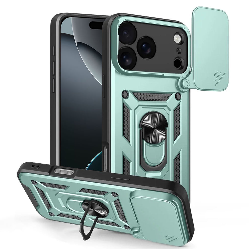 Custodia per Apple iPhone 17 Pro Max, Techsuit, CamShield, Verde