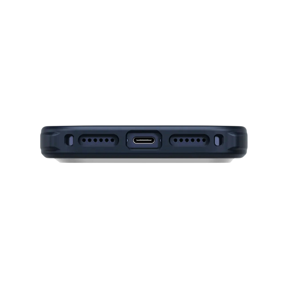 Custodia MagSafe per Apple iPhone 17 Pro Max, UNIQ, Keva MagClick, Blu navy