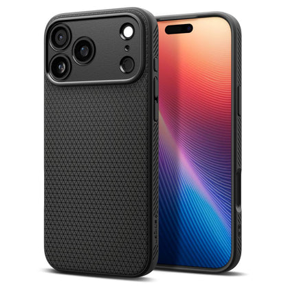 Custodia per Apple iPhone 17 Pro, Spigen, Liquid Air, Nero Opaco