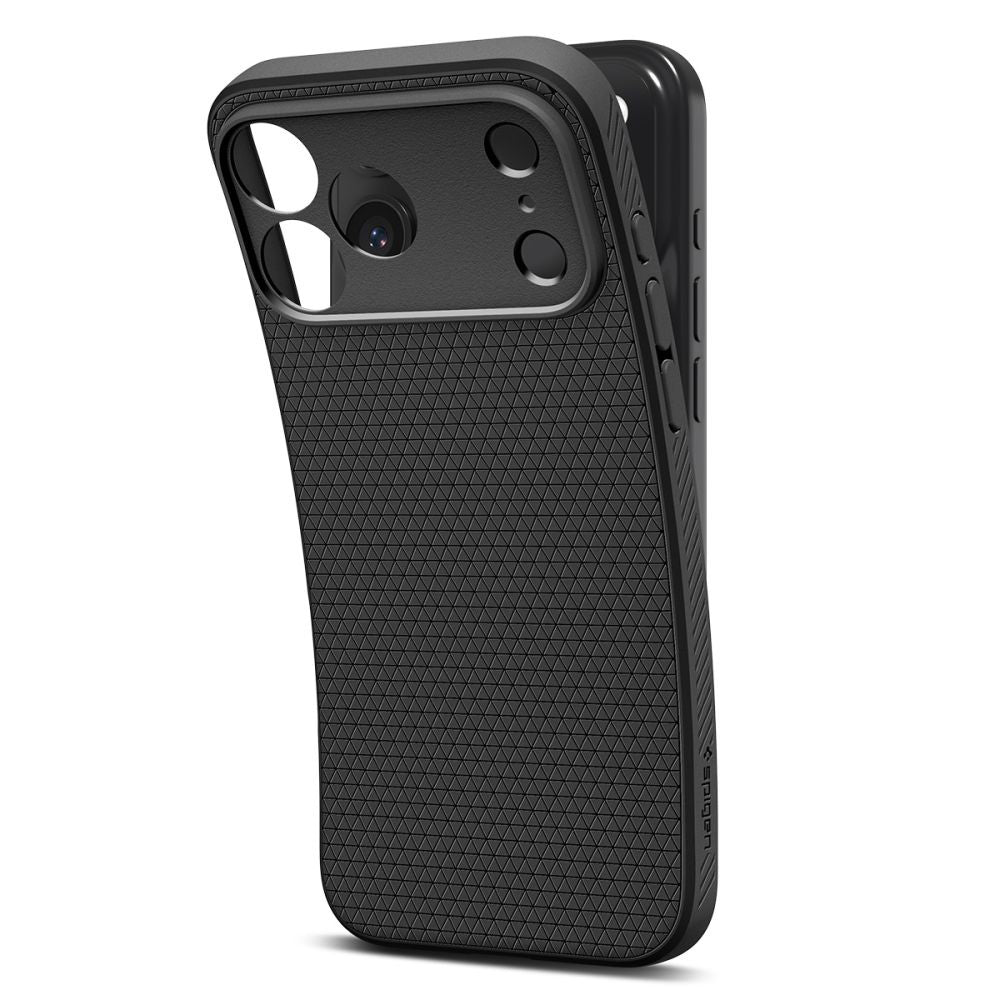 Custodia per Apple iPhone 17 Pro, Spigen, Liquid Air, Nero Opaco