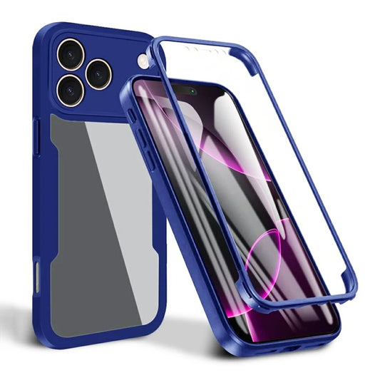 Custodia per Apple iPhone 17 Pro, Techsuit, ColorVerse 360, Blu