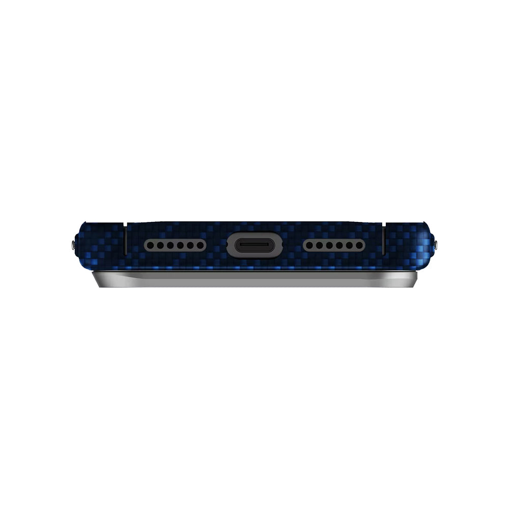 Custodia MagSafe per Apple iPhone 17 Pro, UNIQ, Keva MagClick, Denim