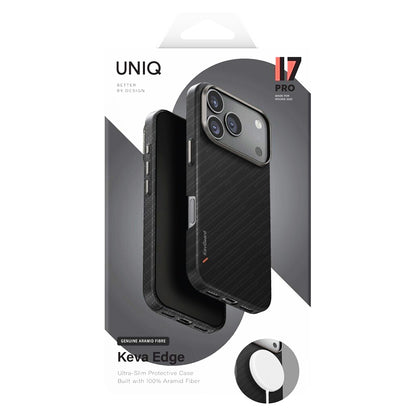Custodia MagSafe per Apple iPhone 17 Pro, UNIQ, Keva MagClick, Nera