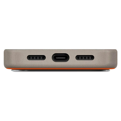 Custodia per Apple iPhone 17 Pro, UNIQ, Lyden Leatherette, Beige Arancione