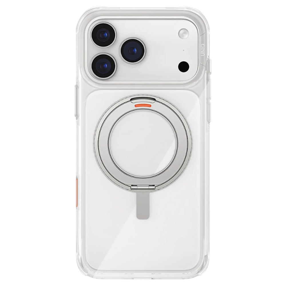 Custodia per Apple iPhone 17 Pro, UNIQ, Swivix, Argento
