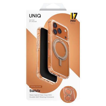 Custodia per Apple iPhone 17 Pro, UNIQ, Swivix, Dorata