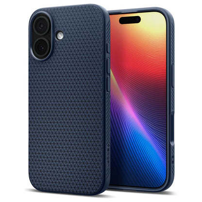 Custodia per Apple iPhone 17, Spigen, Liquid Air, Blu Navy