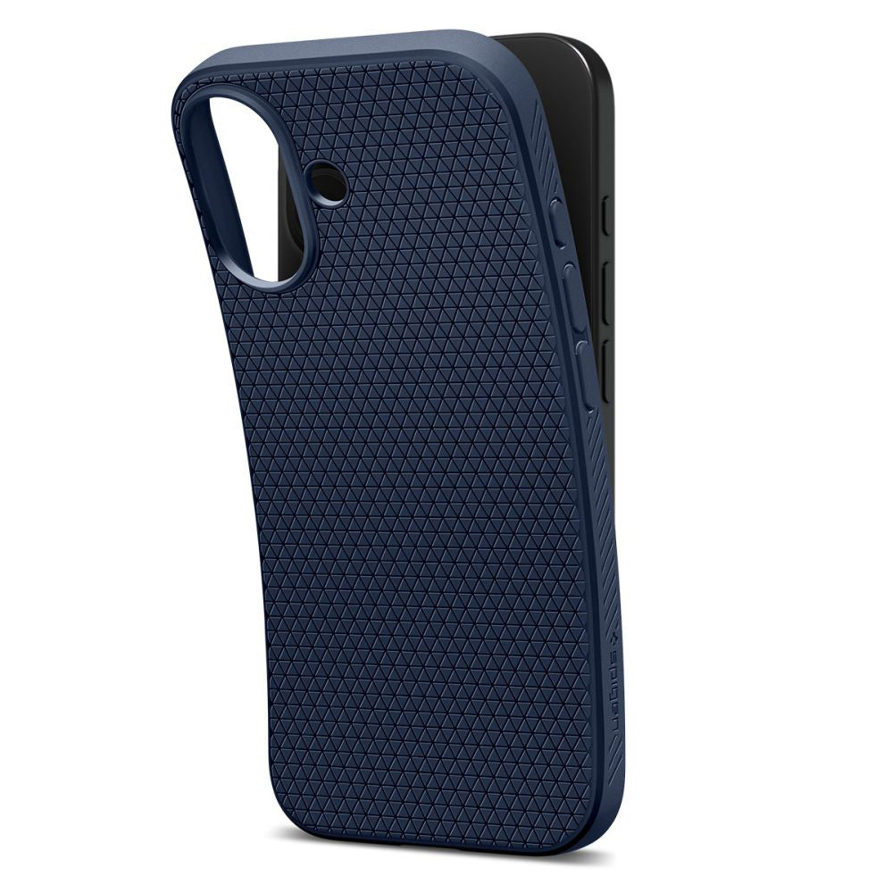 Custodia per Apple iPhone 17, Spigen, Liquid Air, Blu Navy