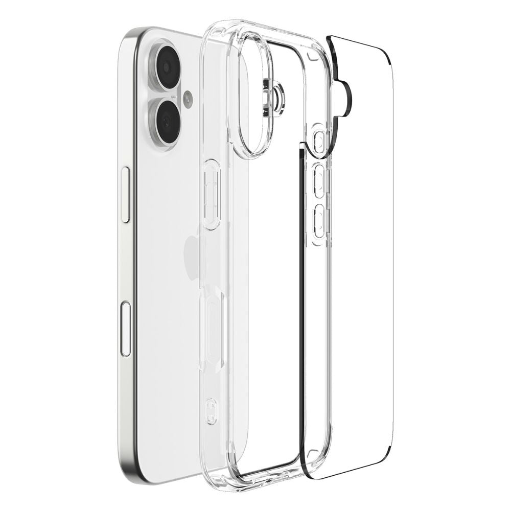 Custodia per Apple iPhone 17, Spigen, Ultra Hybrid, Trasparente