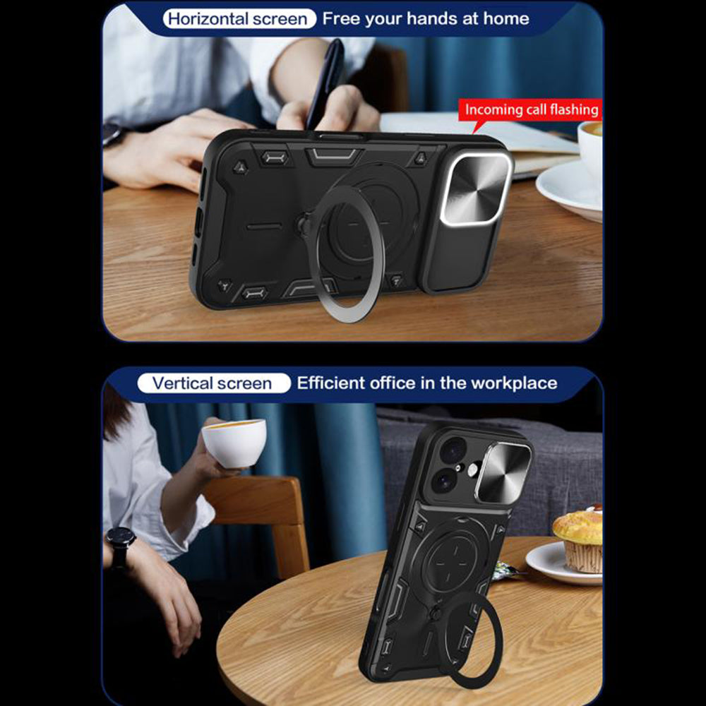 Custodia per Apple iPhone 17, Techsuit, CamGuard Pro, Blu