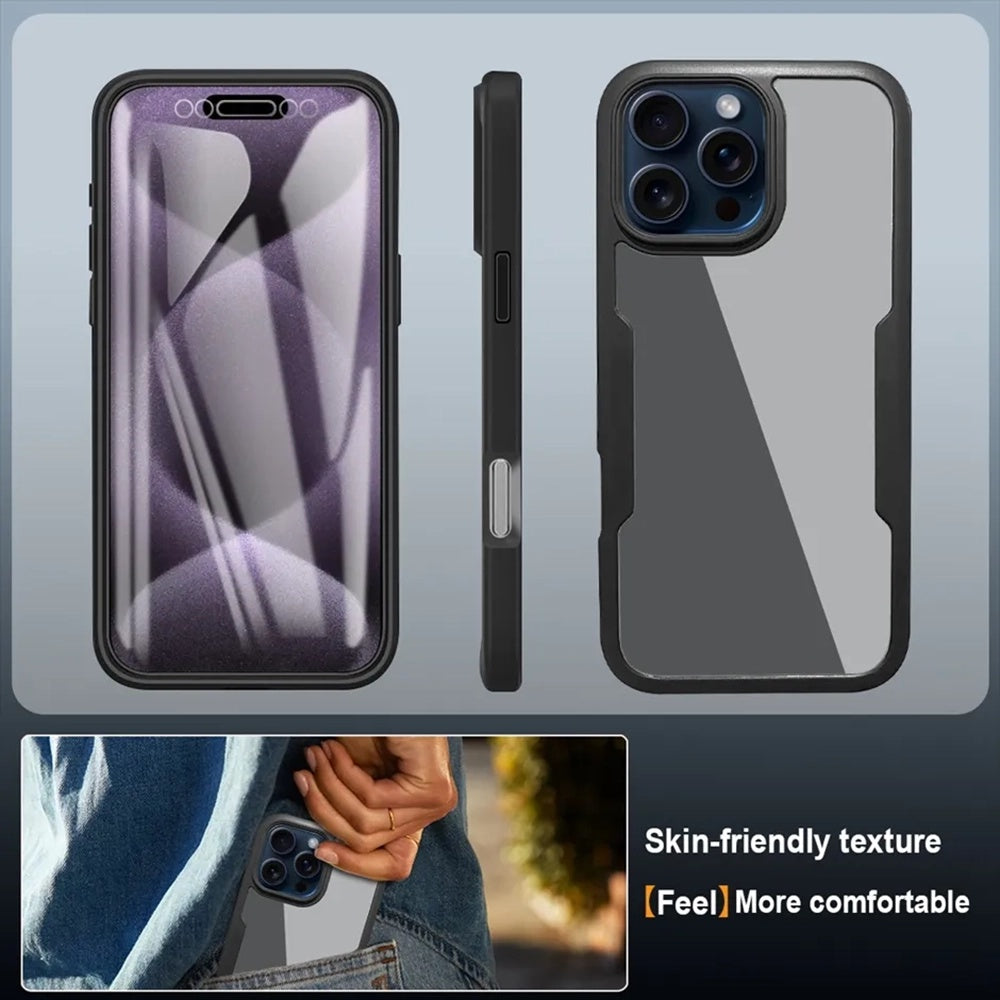 Custodia per Apple iPhone 17, Techsuit, ColorVerse 360, Blu
