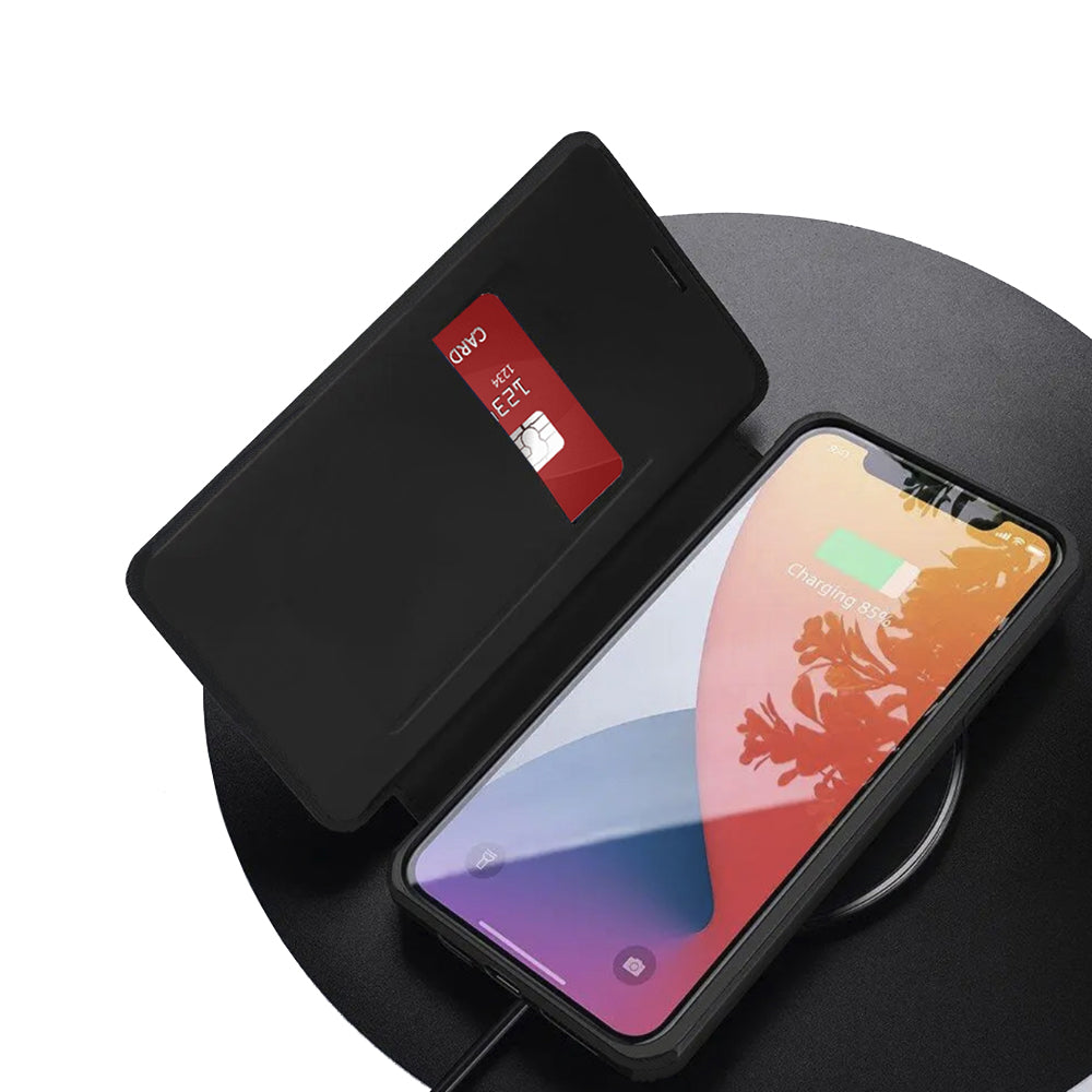 Custodia per Apple iPhone 17, Techsuit, Magskin Book, Nera