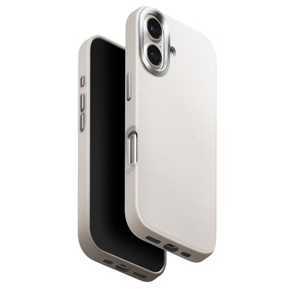 Custodia per Apple iPhone 17, UNIQ, Lyden Leatherette, Grigio