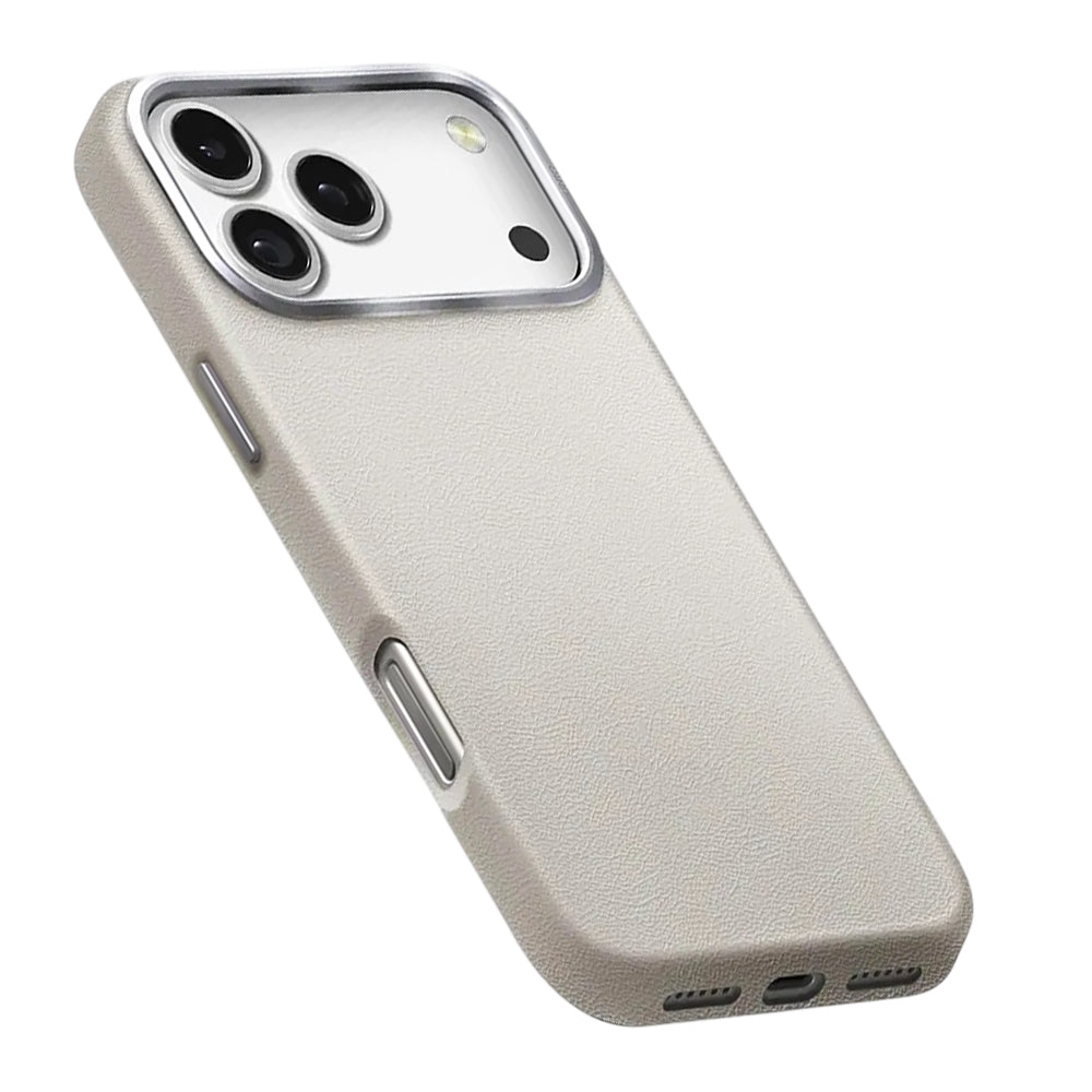Custodia per Apple iPhone 17, UNIQ, Lyden Leatherette, Grigio