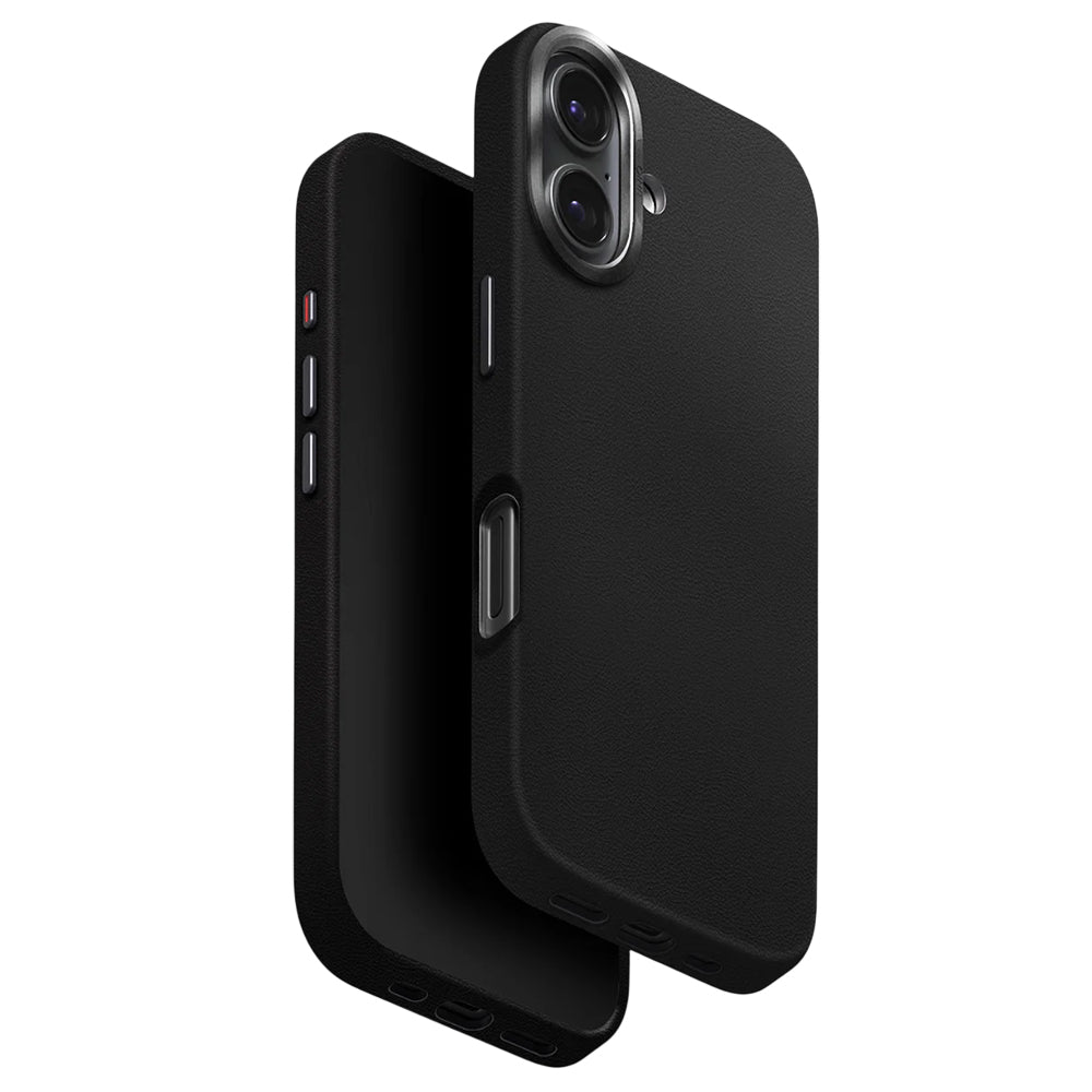Custodia per Apple iPhone 17, UNIQ, Lyden Leatherette, Nera