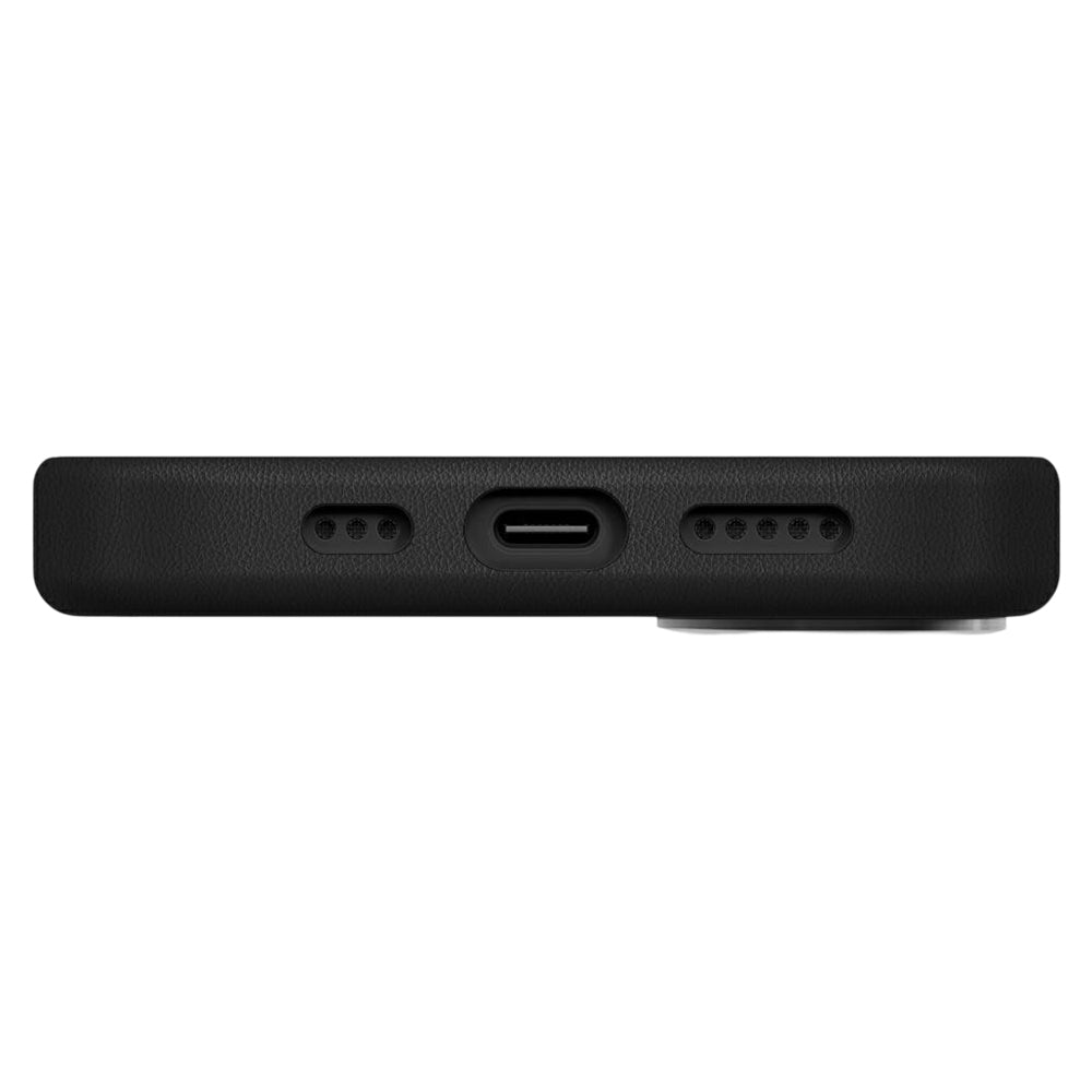 Custodia per Apple iPhone 17, UNIQ, Lyden Leatherette, Nera