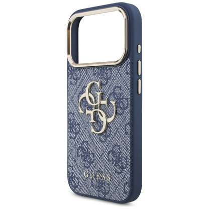 Custodia per Apple iPhone 18 Pro / 17 Pro, Guess, 4G Big Classic Logo, Blu