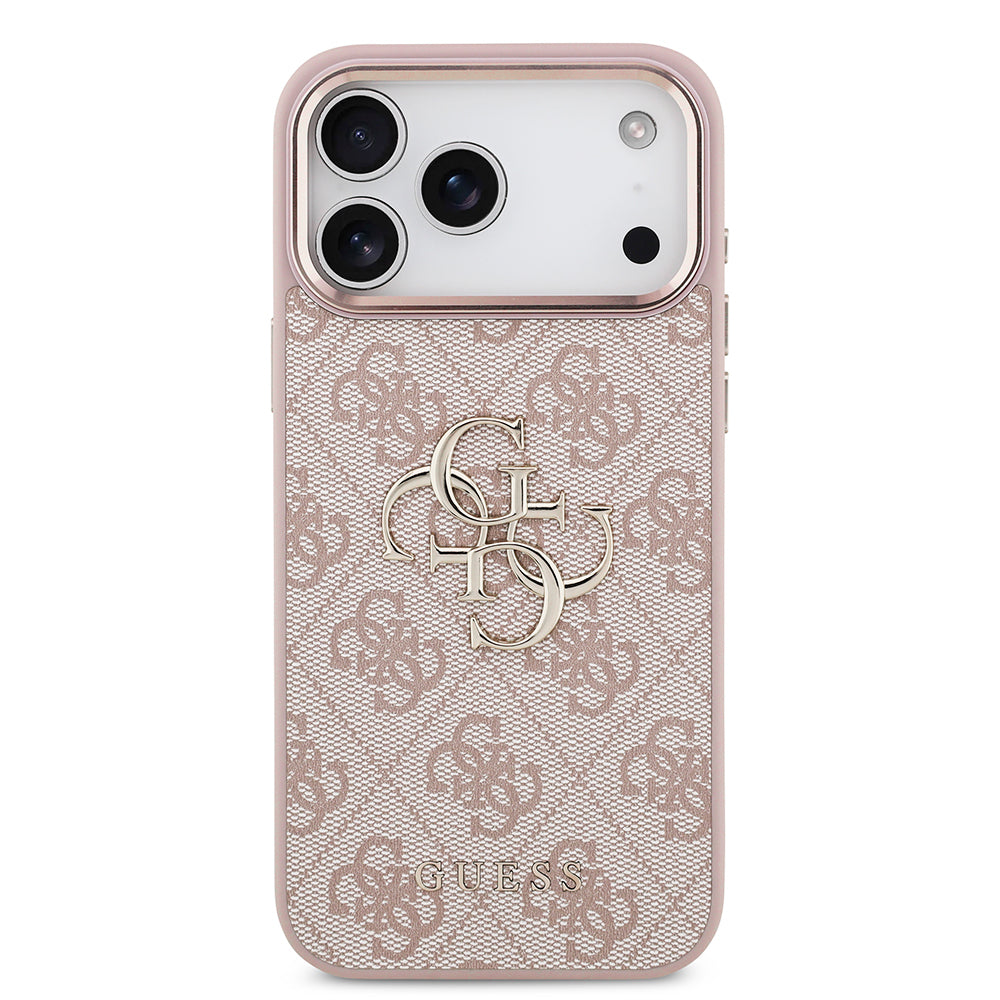 Custodia per Apple iPhone 18 Pro / 17 Pro, Guess, 4G Big Classic Logo, Rosa