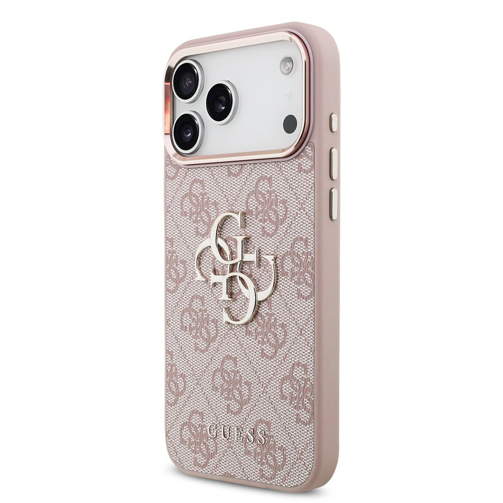 Custodia per Apple iPhone 18 Pro / 17 Pro, Guess, 4G Big Classic Logo, Rosa