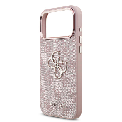 Custodia per Apple iPhone 18 Pro / 17 Pro, Guess, 4G Big Classic Logo, Rosa