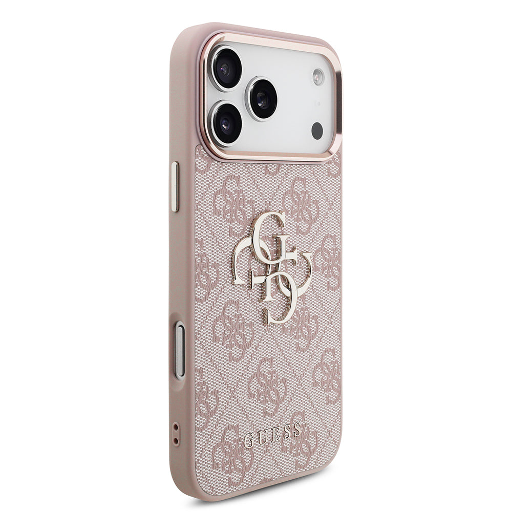Custodia per Apple iPhone 18 Pro / 17 Pro, Guess, 4G Big Classic Logo, Rosa