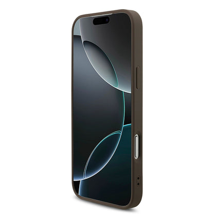 Custodia per Apple iPhone 18 Pro / 17 Pro, Guess, 4G Big Logo, Marrone