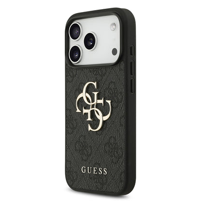 Custodia per Apple iPhone 18 Pro / 17 Pro, Guess, 4G Big Logo, Nera