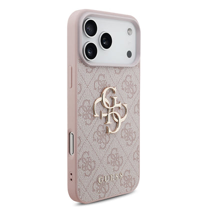 Custodia per Apple iPhone 18 Pro / 17 Pro, Guess, 4G Big Logo, Rosa